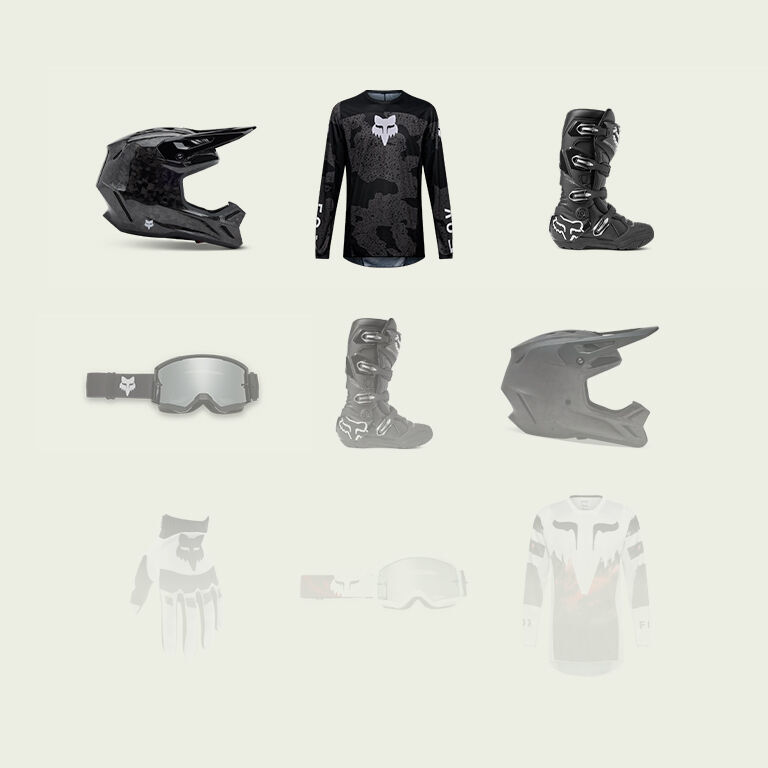 A grid of products