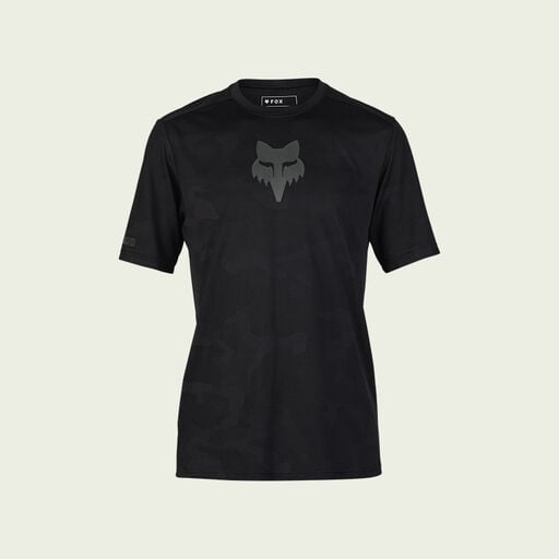 dark jersey on green background