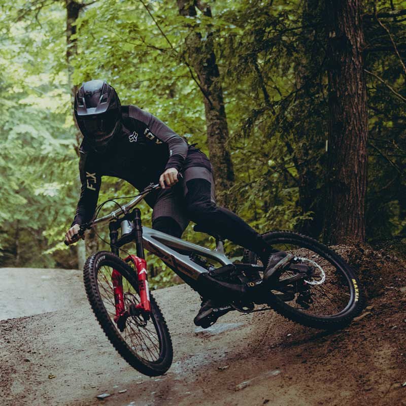 Trail bike shop helmet